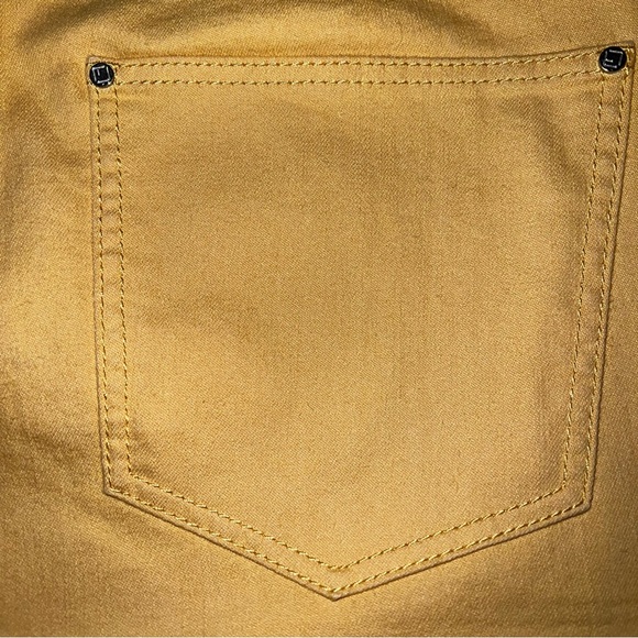 Lafayette 148 New York Thompson Straight Leg Jean Gold Yellow Sz 8 - Picture 11 of 13